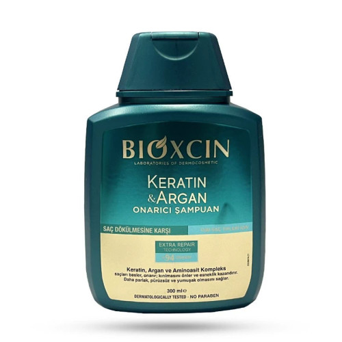 شامپو بیوکسین سبز ضد ریزش و ترمیم کننده حاوی روغن آرگان و کراتین مدل onarici