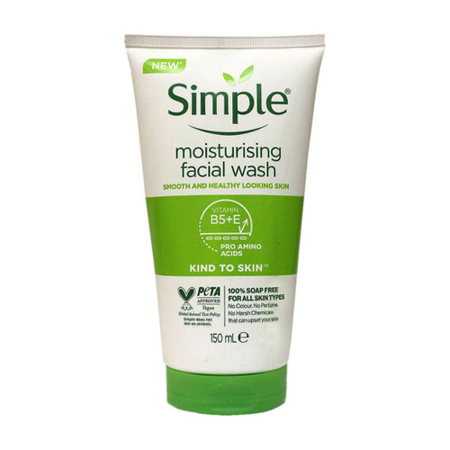 ژل شستشوی صورت سیمپل مدل Moisturizing حجم 150 میلی لیتر