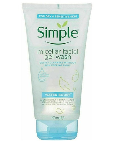 ژل شستشو صورت سری میسلار مدل واتر بوست 150میل سیمپل